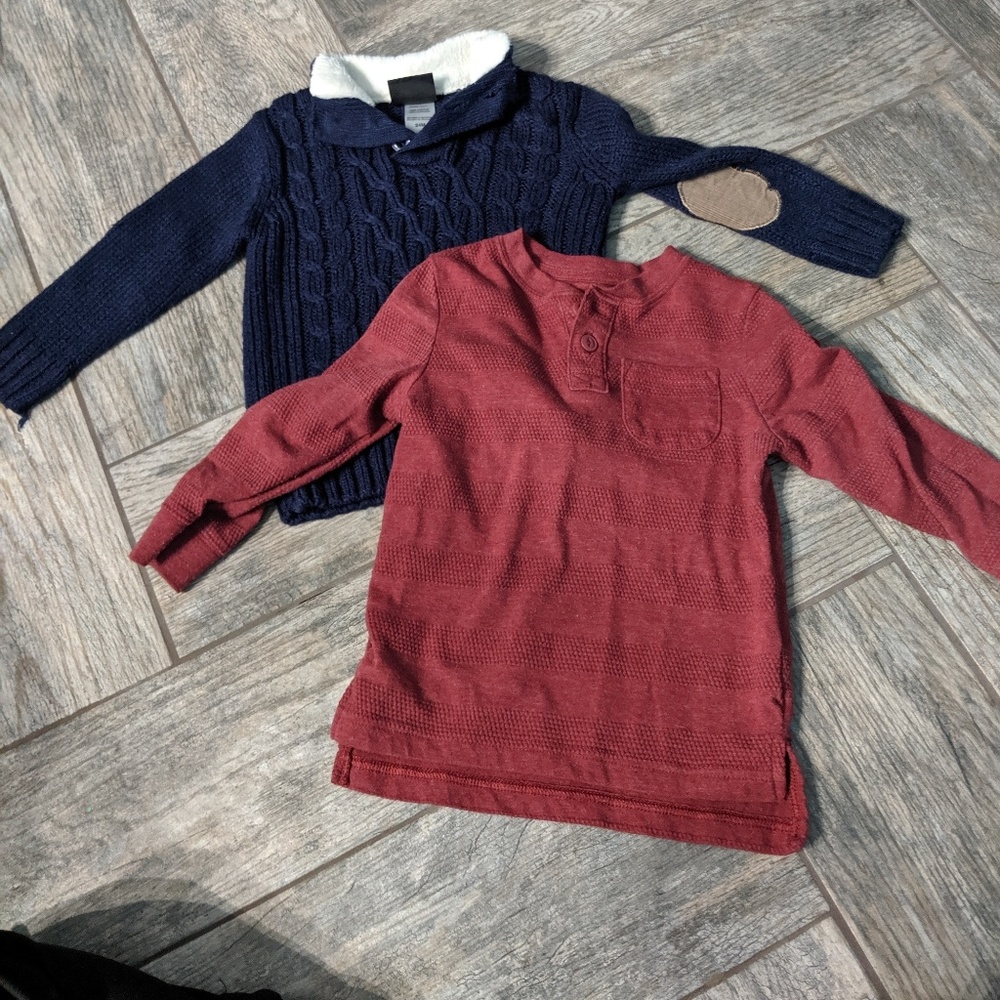 2 tops for toddler boys